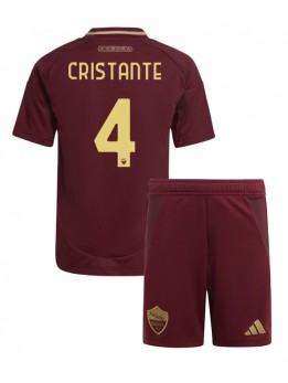 AS Roma Bryan Cristante #4 Dječji Domaci Dres kompleti 2024-25 Kratak Rukavima (+ kratke hlače)